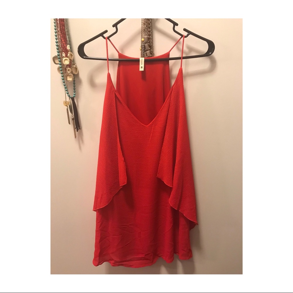 Red, boutique dress.